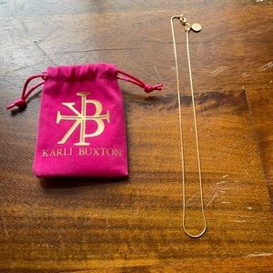 Karli Buxton gold snake chain 18”